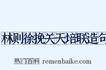 林则徐挽关天培联造句是什么意思的图片